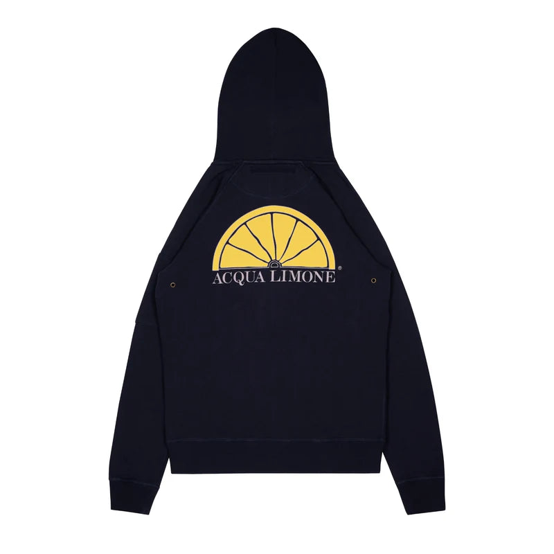 Hood Jacket Print - Dark Navy